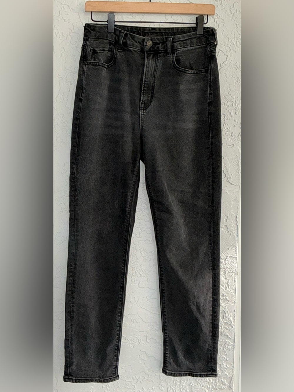 American Eagle Outfitters Black Curvy Mom Stretch Jeans